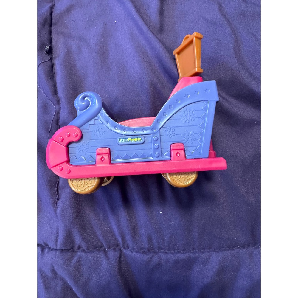 Fisher-Price Little People Disney Frozen Kristoff Sleigh Rolling Toy GLJ80 Pink